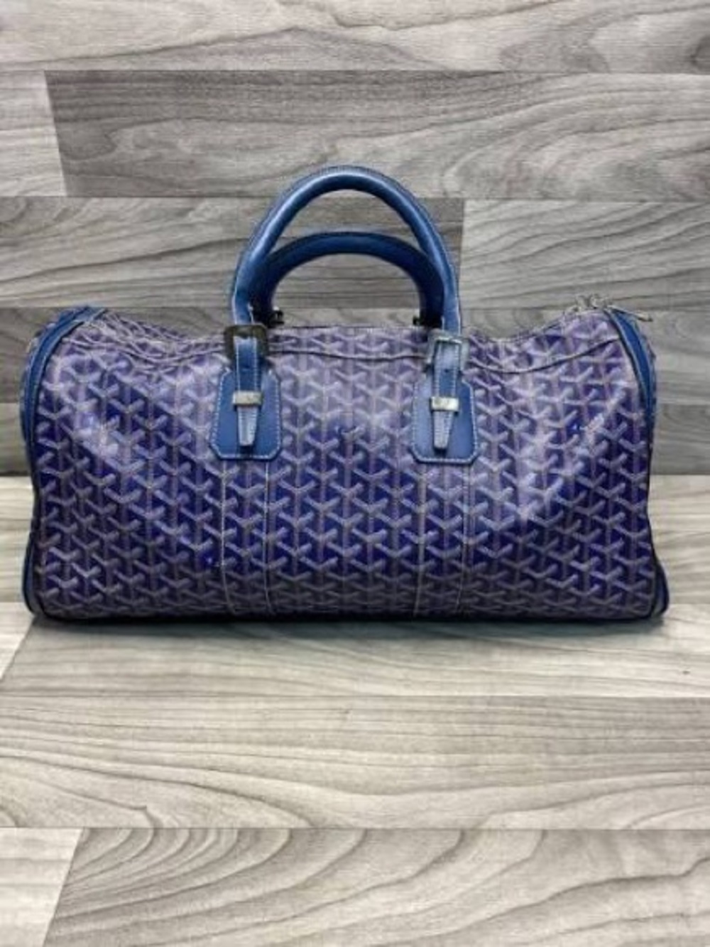 Blue Patterned Women's Duffel Bag